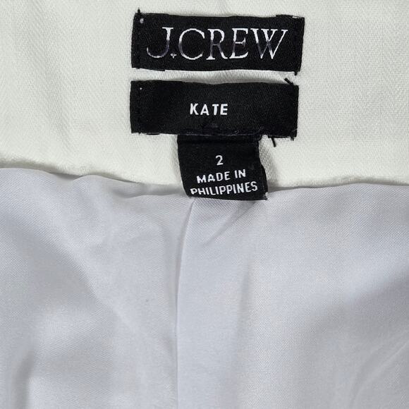 J. Crew‎ Kate straight-leg pant in stretch linen blend White 2 BF407 - Picture 5 of 12